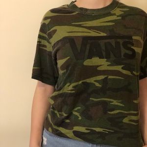 Vintage Camo Vans Logo Shirt